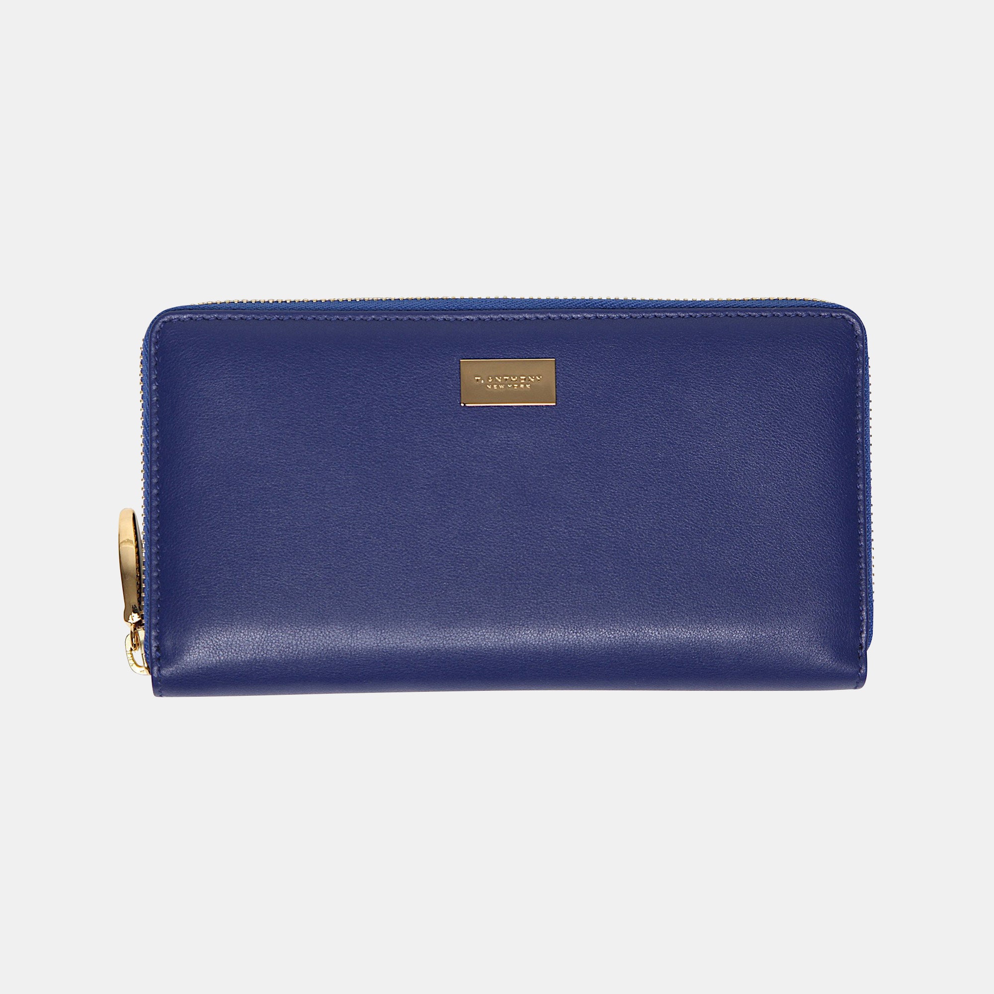 LUXE LEATHER ZIP AROUND WALLET