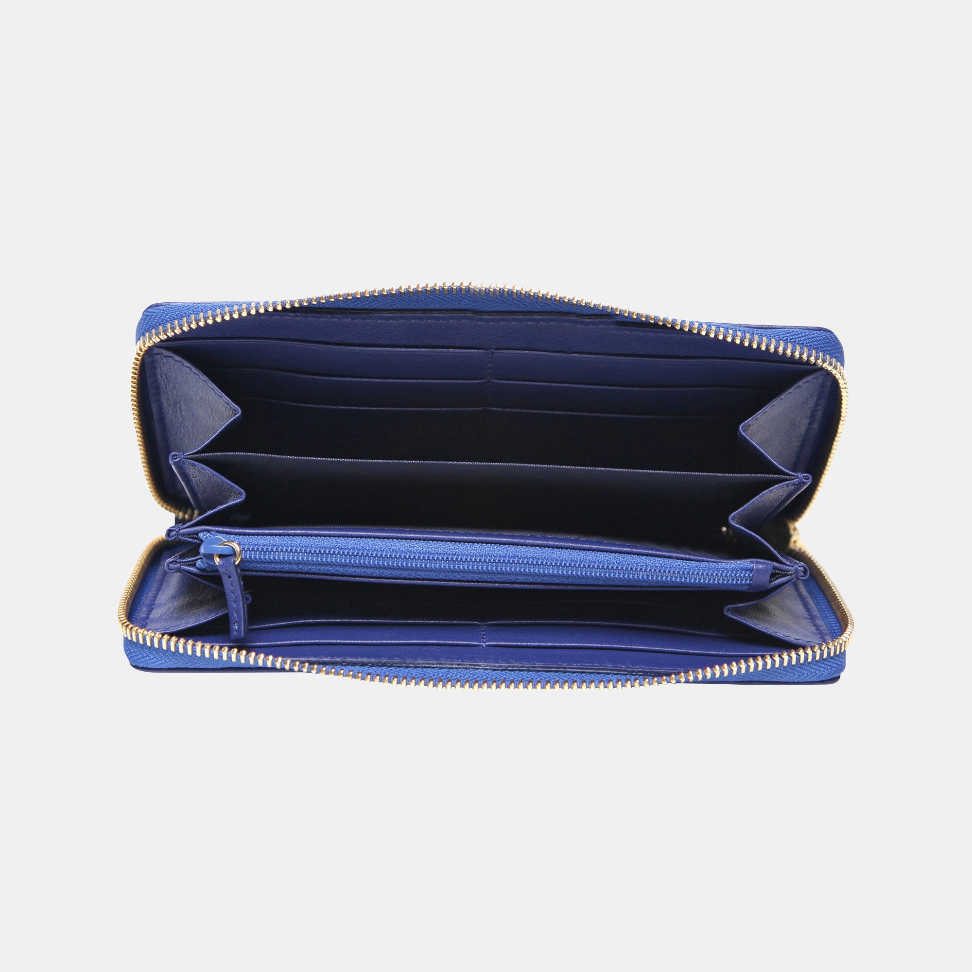 LUXE LEATHER ZIP AROUND WALLET