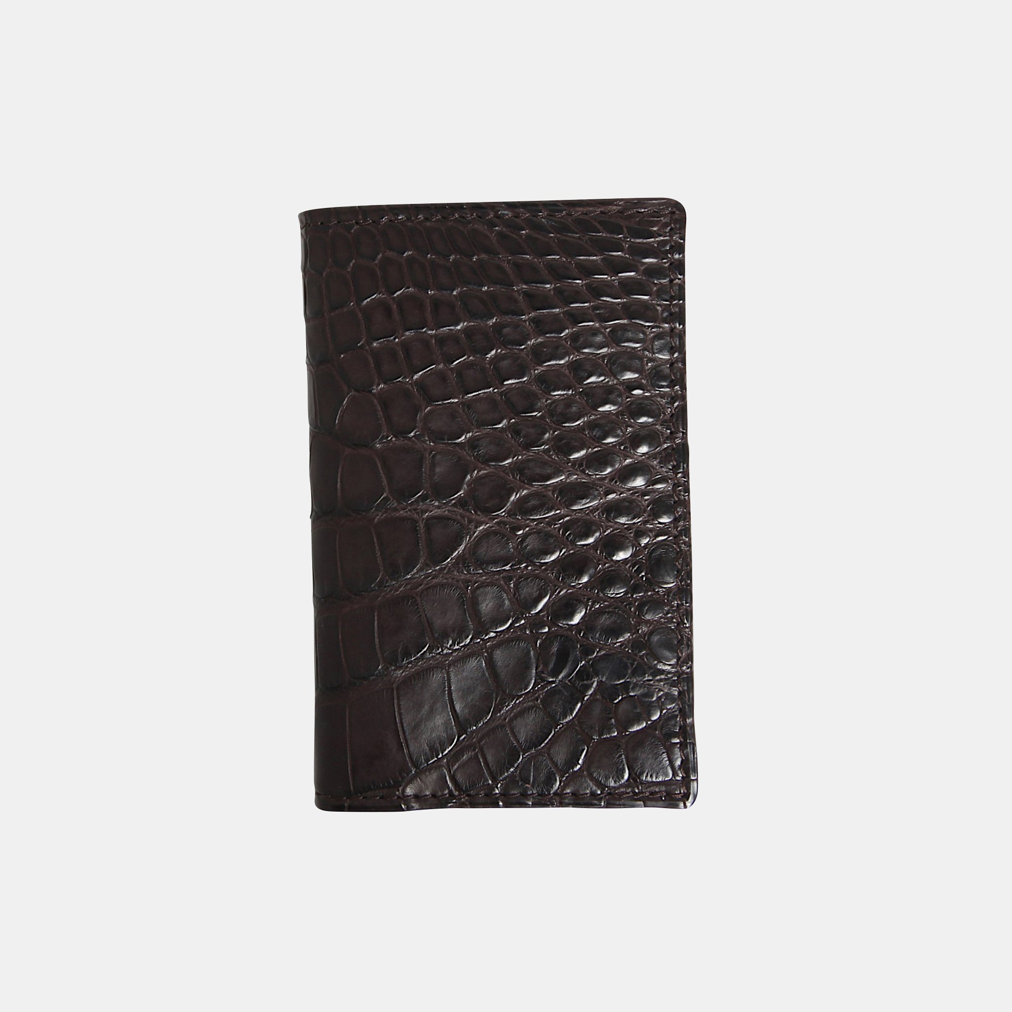 MATTE ALLIGATOR CREDIT CARD CASE