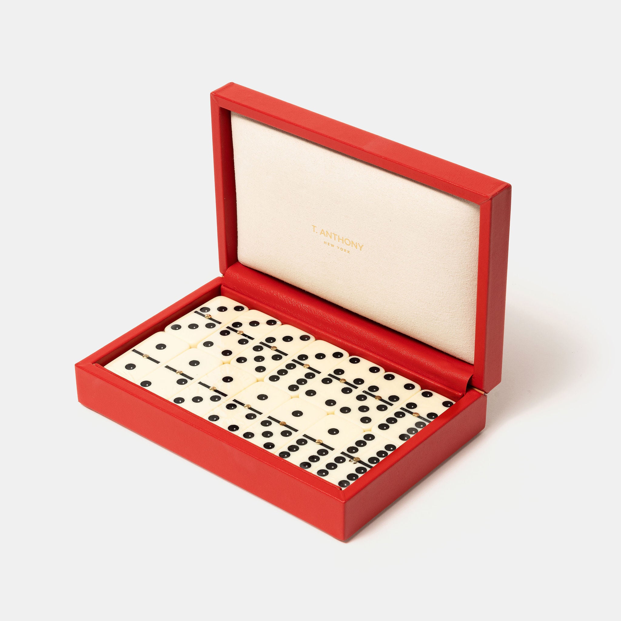 LEATHER DOMINO SET