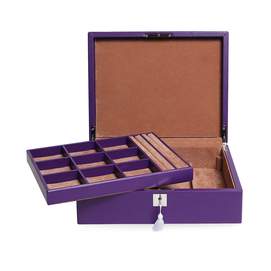 CALF LEATHER LARGE JEWELRY BOX