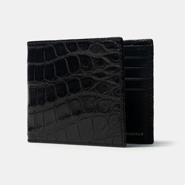 MATTE ALLIGATOR CREDIT CARD CASE - T. Anthony