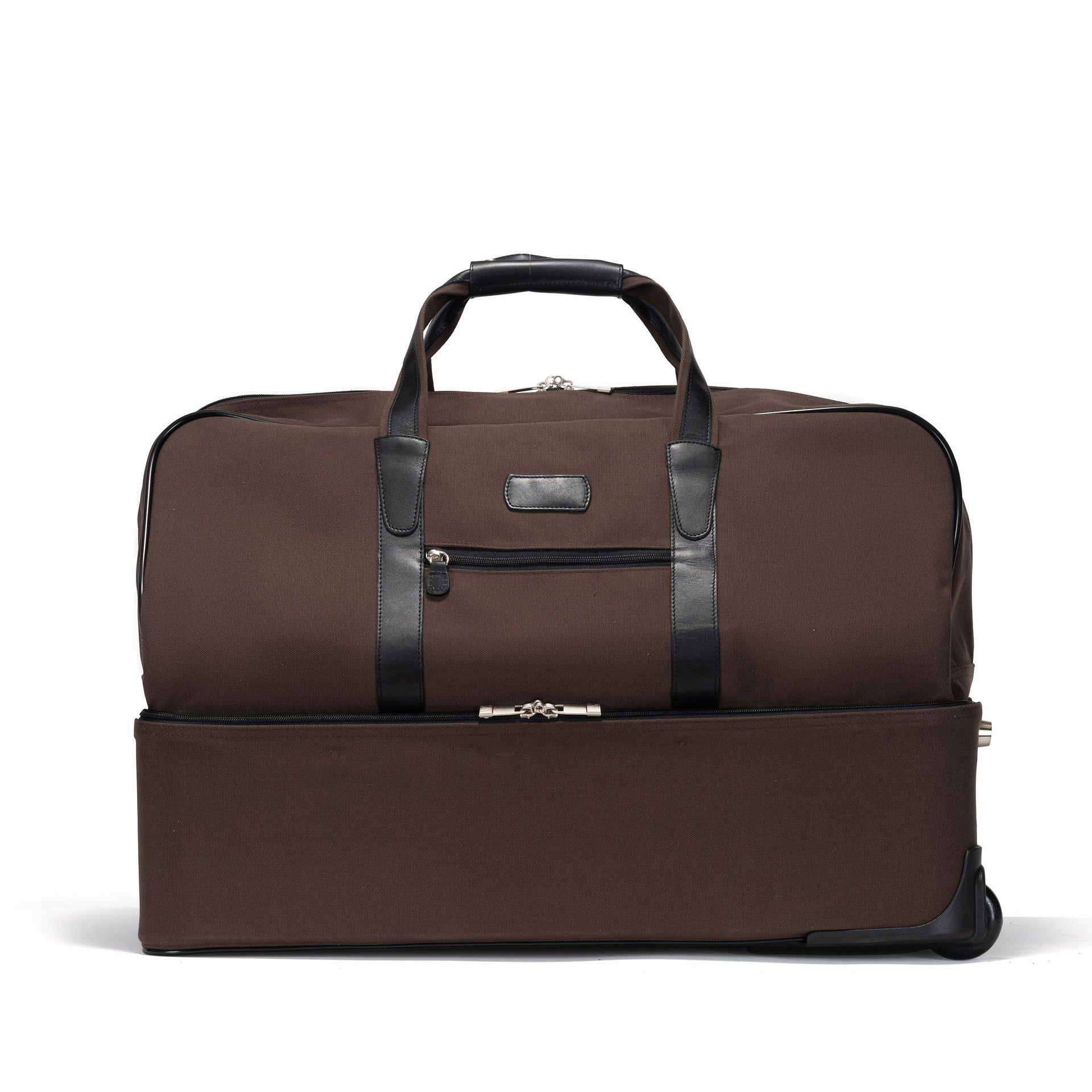duffel bag travel wheels Specialist Rolling 132L bearing wheels deliver a smooth roll LARGE WHEELED DUFFLE BROWN
