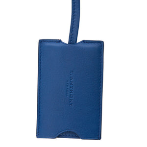 LEATHER LUGGAGE TAG WITH TASSEL